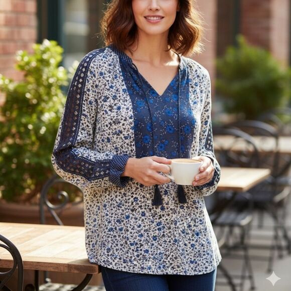 Lucky Women’s Long Sleeve Top size 1X - Picture 1 of 9